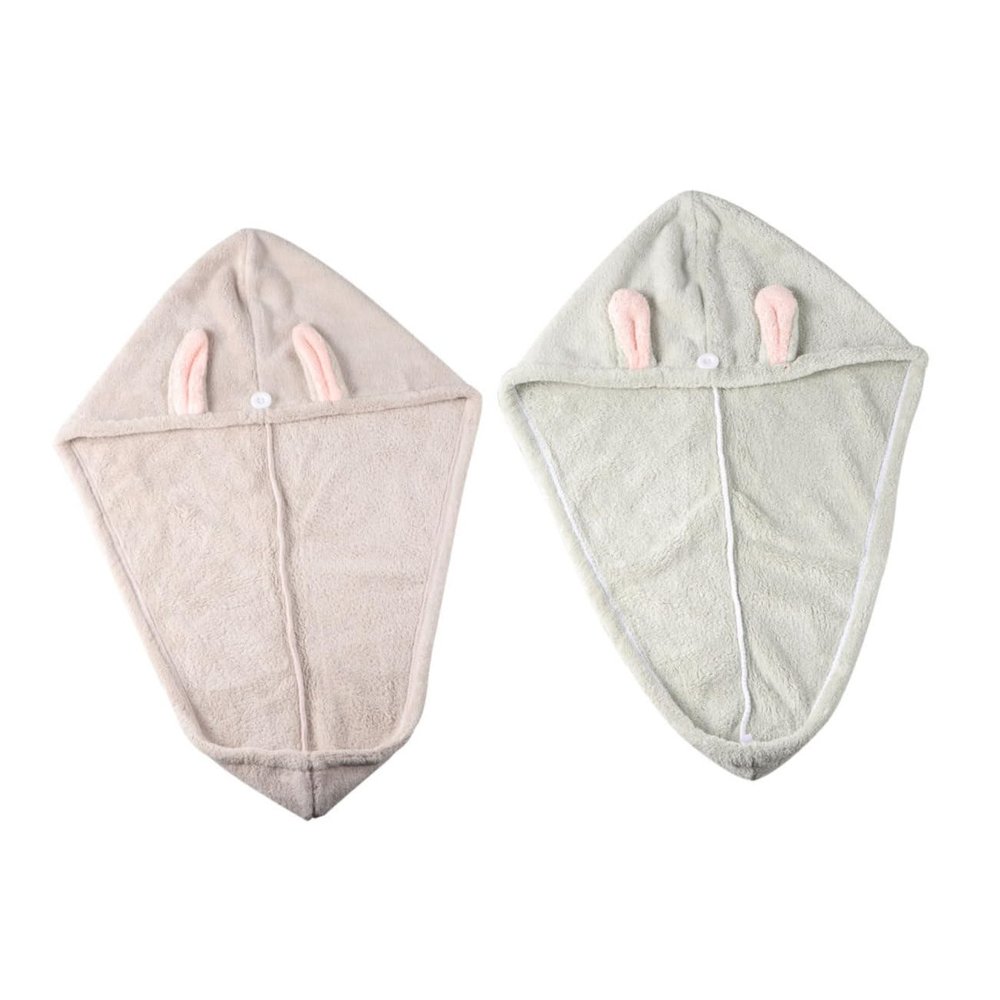 Beatifufu 2pcs Quick Dry Hair Towels Shower Caps Absorbent Hair Turbans for Fast Drying Suitable for Boys and Girls and Adults for Home Gym and Travel