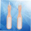 Beatifufu 2pcs Nail Cleaning Scrubber Pumice Stone Brushes for Manicure Pedicure Gentle Skin for Dust Removal after Filing and Buffing for view 4