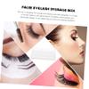 HAKIDZEL Acrylic Eyelash Storage Case Organizer for False Lashes with Transparent Design for Easy Access and Display of Various Eyelash Styles view 2