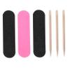Beatifufu 200pcs Nail File Set with Double-Sided Manicure Files and Wooden Cuticle Sticks for Nail Care at Home and Salons view 1