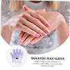 Healeved 2pairs Lavender Paraffin Wax Covers for Wax Therapy Mitts Fits for Spa Treatments and Moisturizing Care view 2