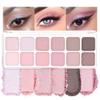AMY'S DIARY 12Color Light Pink Purple Eyeshadow Palette, Long-Lasting, Elevate Your Eye Makeup Unleash Your Unique Style (09#) view 1