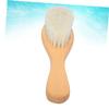 Outanaya Wooden Handle Bath Scrubber Massage Brush Soft Natural Bristle Body Cleaning Tool for Boy Girl Gentle Exfoliating Shower Brush for Smooth Skin view 2