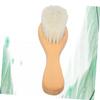 Outanaya Wooden Handle Bath Scrubber Massage Brush Soft Natural Bristle Body Cleaning Tool for Boy Girl Gentle Exfoliating Shower Brush for Smooth Skin view 3
