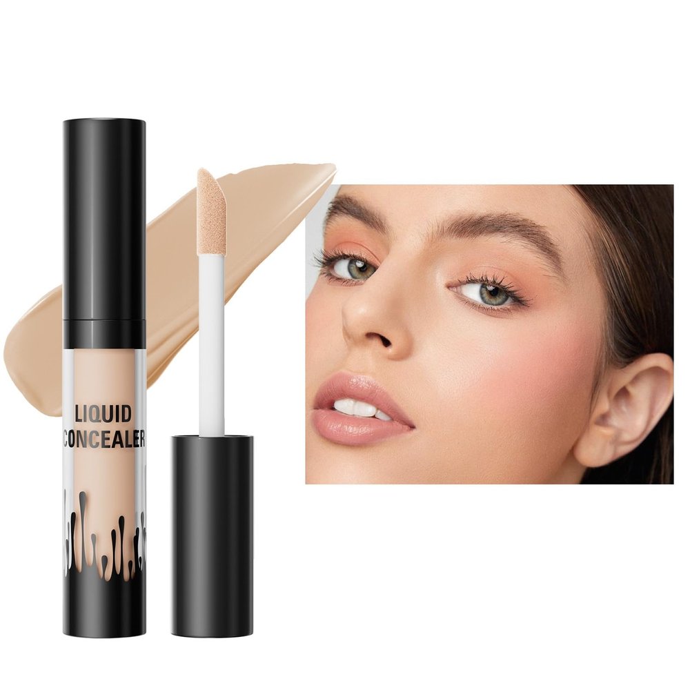 4 colors Natural Concealer Pen by Hellokiss, Waterproof and Sweat-Resistant Formula, Covers Imperfections (1, 1)
