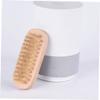Healeved 4pcs Double-sided Nail Brush Pig Bristle Massage Cleaning Brushes for Manicure and Pedicure for Salon Use and Nail Art view 2