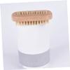 Healeved 4pcs Double-sided Nail Brush Pig Bristle Massage Cleaning Brushes for Manicure and Pedicure for Salon Use and Nail Art view 3