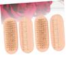 Healeved 4pcs Double-sided Nail Brush Pig Bristle Massage Cleaning Brushes for Manicure and Pedicure for Salon Use and Nail Art view 4