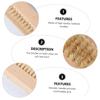 Healeved 4pcs Natural Boar Bristle Nail Brush Pedicure Tool Eco-friendly Wooden Handle for Nails Pedicure view 4