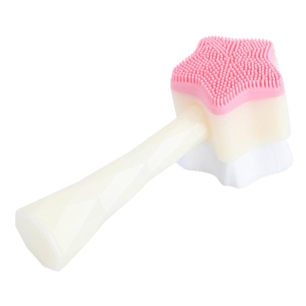 MAGICLULU Manual Silicone Facial Brush for Cleansing and Massaging Portable Skin Care Tool for Skin Types Lightweight Ergonomic Design for Home and Travel