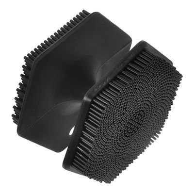 MAGICLULU Silicone Facial Cleansing Brush Double-Sided Exfoliator for All Skin Types Gentle Face Scrubber for Daily Use Promotes Bristles