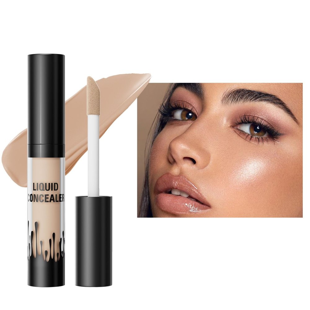 4 colors Natural Concealer Pen by Hellokiss, Waterproof and Sweat-Resistant Formula, Covers Imperfections (3, 1)