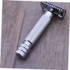 VINTORKY Double Safety Stainless Steel Shaving for Men Professional Barber Home Use Textured Grip for Wet Hands Clean Shave No Bumps Burns Pattern view 3