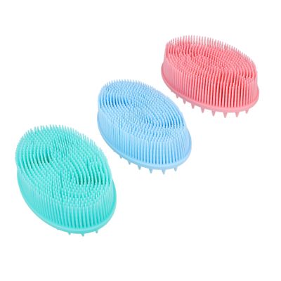MAGICLULU 3pcs Silicone Baby Hair Brush Soft Body Brush Set for Boys and Girls Bathing and Scalp Care