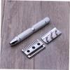Gogogmee Double Edge Stainless Steel Safety Razor for Men Textured Grip for Home Barbershop Use Smooth Shaving Experience No view 2