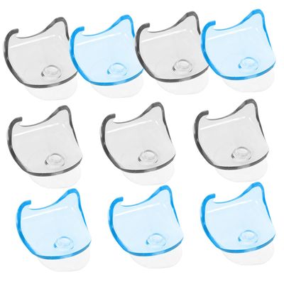 Healeved 10pcs Wall Suction Cup Razor Holders Compact Plastic Shaver Stands for Bathroom Durable Shower Storage Racks Space-saving Design and Gray