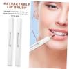 Beatifufu 2pcs Lip Gloss Brush Portable Lipstick Applicator Cap Small Concealer Brush for Lip Makeup Stylish Reduces Product Waste view 2