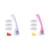 Billie Razors for Women Shave Kit with Women's Razor, 4x5-Blade Refills, Magnetic Holder - DreamPop & Malibu view 1