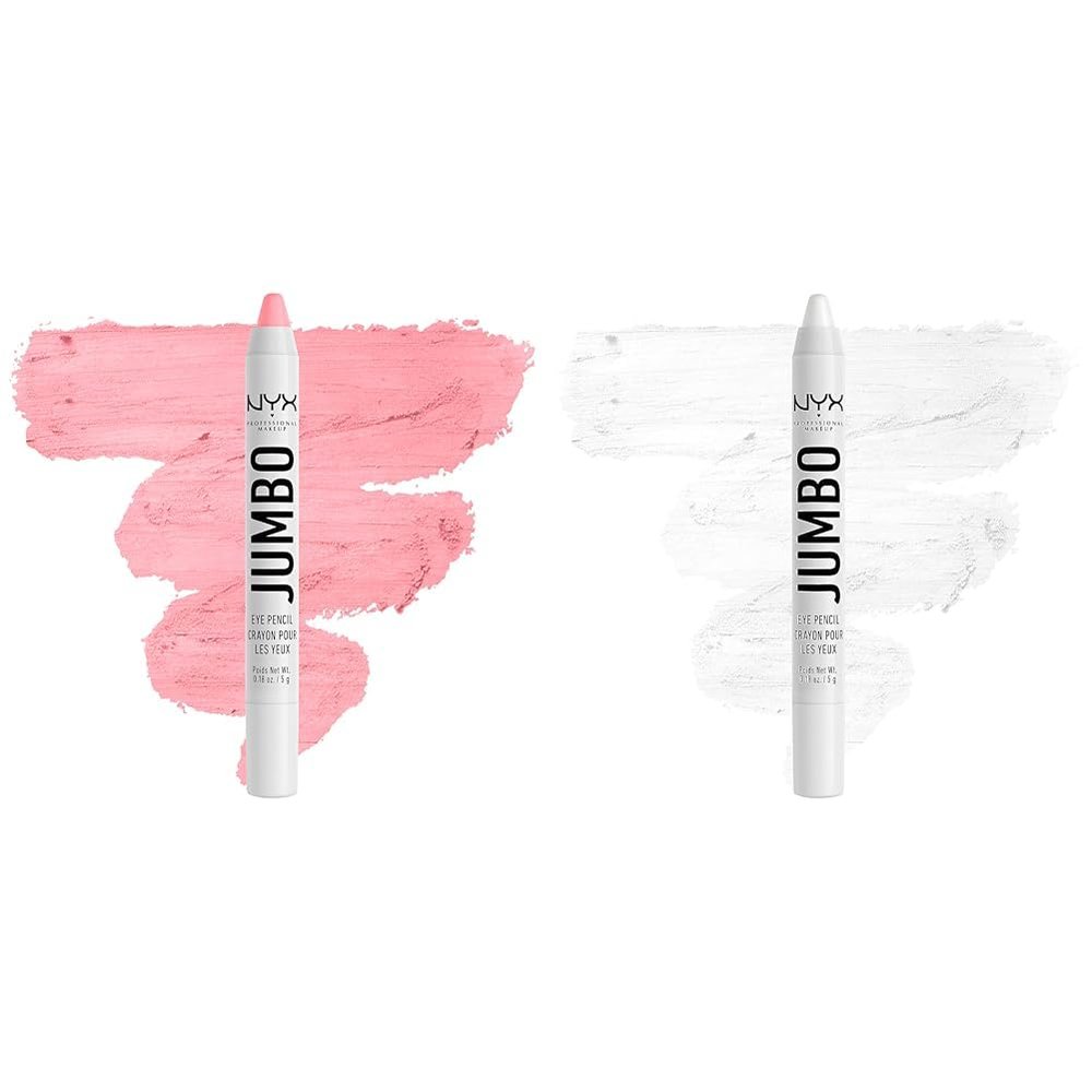 NYX PROFESSIONAL MAKEUP Jumbo Eye Pencil Bundle - Sherbet (Coral) and Milk