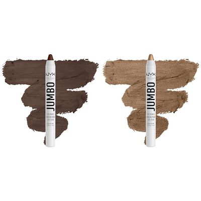 NYX PROFESSIONAL MAKEUP Jumbo Eye Pencil Bundle - Frappe (Chocolate Brown) & Iced Mocha