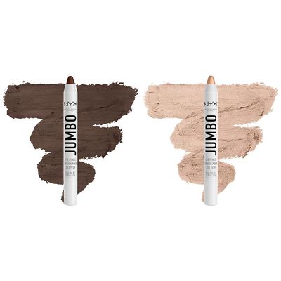 NYX PROFESSIONAL MAKEUP Jumbo Eye Pencil Duo - Frappe (Chocolate Brown) & Frosting (Champagne)