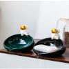 LOOPGANEN Ceramic Astronaut Does not accumulate Water Sink soap Box-Black view 3