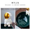 LOOPGANEN Ceramic Astronaut Does not accumulate Water Sink soap Box-Black view 4