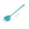 Outanaya 2pcs Heart Shape Silicone Long Handle Bath Brush Body Exfoliator Scrubber for Shower Bath Soft Bristle Massage Brush view 2