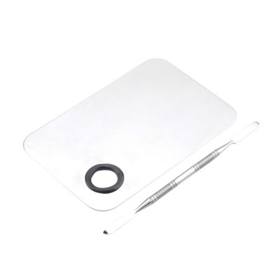 Outanaya Stainless Steel Spatula Tool Cosmetic Mixing Tool for Nail Art and Makeup Application for Professionals and Home Use