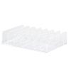 Clear Makeup Palette Organizer, Acrylic Eyeshadow Palette Makeup Organizer 7-Section Divided Makeup Palette Organizer Clear Cosmetics Display Storage Holder(S) view 1