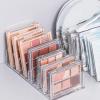 Clear Makeup Palette Organizer, Acrylic Eyeshadow Palette Makeup Organizer 7-Section Divided Makeup Palette Organizer Clear Cosmetics Display Storage Holder(S) view 2