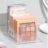 Clear Makeup Palette Organizer, Acrylic Eyeshadow Palette Makeup Organizer 7-Section Divided Makeup Palette Organizer Clear Cosmetics Display Storage Holder(S) view 3