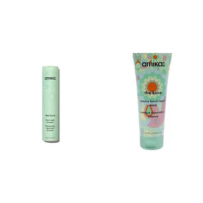 Amika the kure bond repair shampoo 275ml + mask 100ml bundle