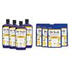 Dr Teal's Foaming Bath & Pure Epsom Salt with Prebiotic Lemon Balm, 34 fl oz (Pack of 4) & 3 lbs (Pack of 4) view 1