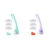 Billie Razors for Women Shave Kit - Razor + 4x 5-Blade Refills + Magnetic Holder - Minty & DreamPop view 1