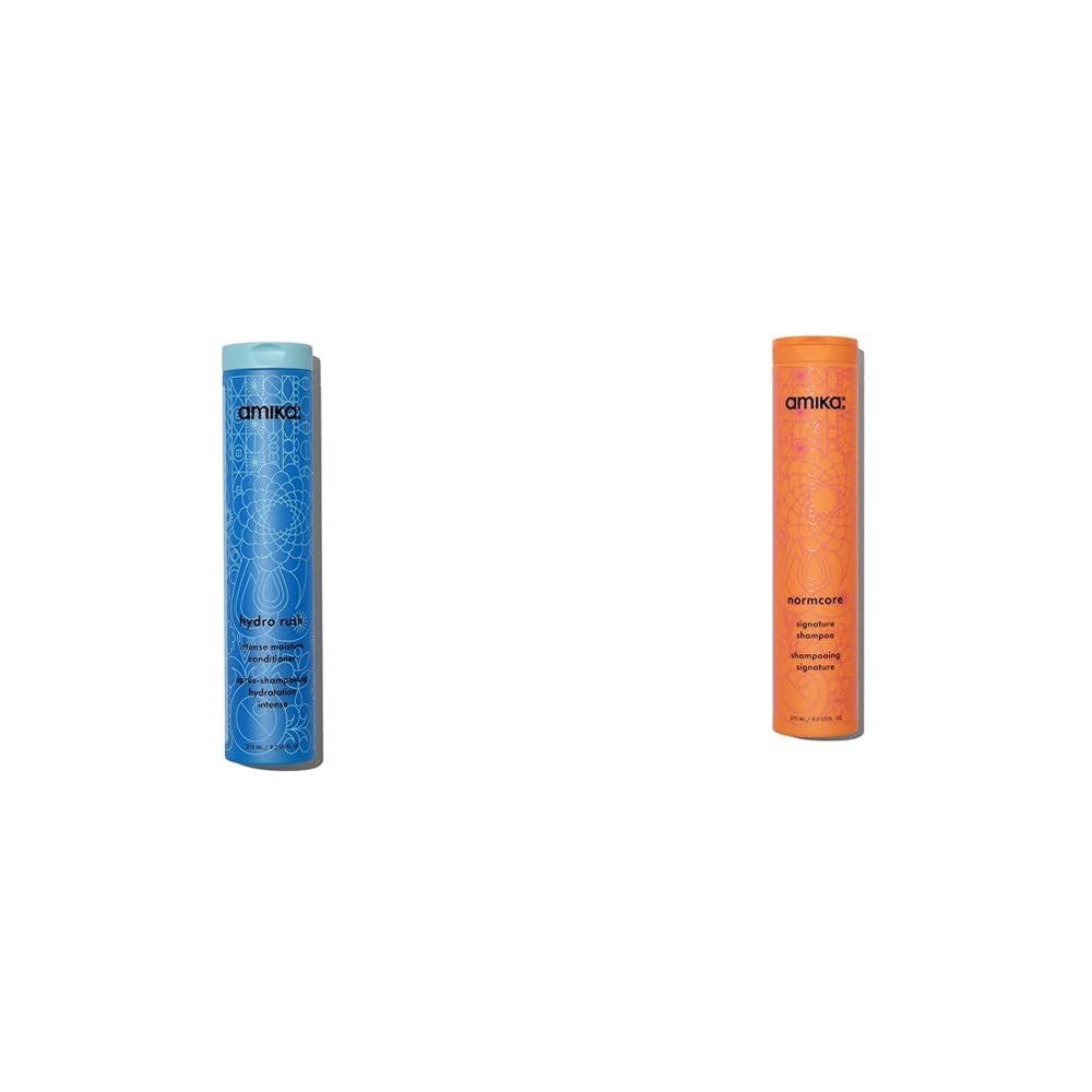 Amika hydro rush intense moisture conditioner 275ml and normcore signature shampoo 275ml bundle