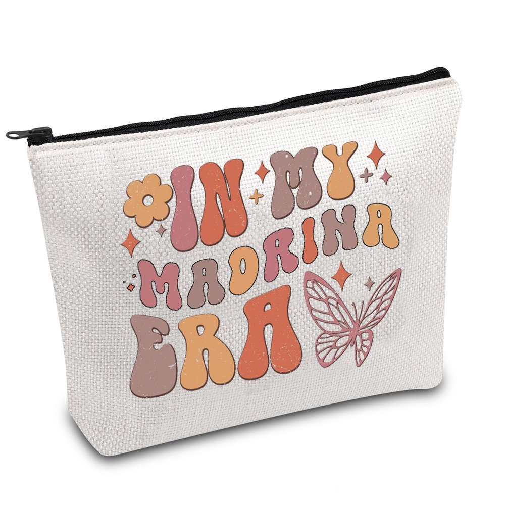 FOTAP Madrina Era Makeup Bag - Spanish Godmother Gift for Baptism