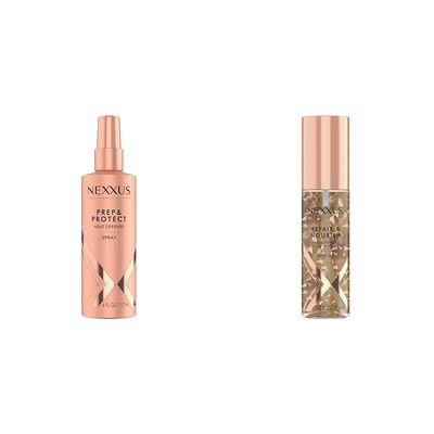 Nexxus Thermal Shield Spray 450 Heat Protection & Ultra Lightweight Hair Oil Repair & Nourish Intense Nourishment Bundle