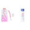 Billie Dermaplane Starter Kit - Reusable Handle + 3 Refill Blades - Remove Facial Hair, Shape Brows + Whipped Shave Cream - Lavender & Bergamot Scent view 1
