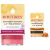 Burt's Bees Overnight Lip Sleeping Mask 0.25oz, Conditioning Honey Lip Scrub 0.25oz - Moisturizing, Hydrating, Exfoliating view 1