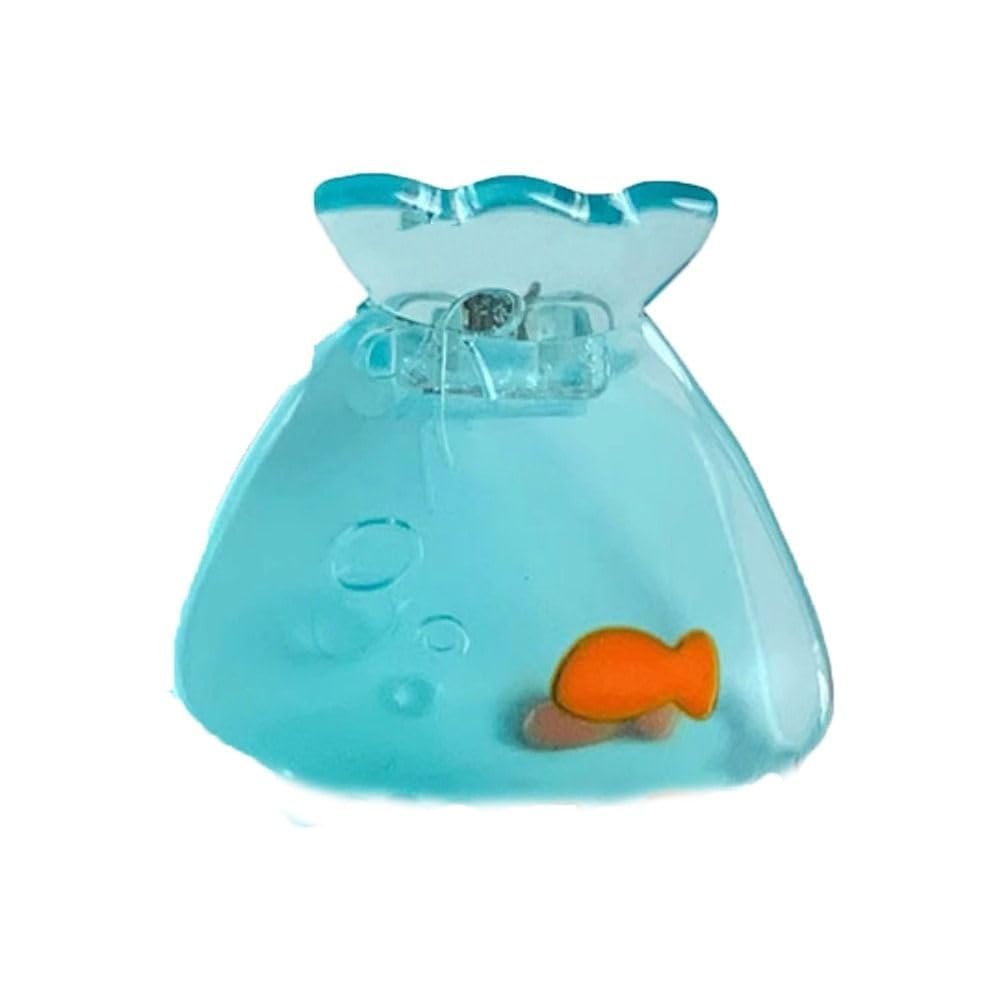 1Pc Light Blue Fun Transparent Goldfish Hair Clip Small Shark Clip, Acetate Hair Claw Nonslip Clips Travel Hair AccessoriesEasy to Use Hair Clips Beauty and Personal Care,Clips and Barrettes