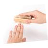 minkissy 5pcs Cleaning Brush Natural Pig Bristle Hand Washing Brush Nail for Home Use High-Polished Lotus Wood for Exfoliating and Cleaning Under Fingernails view 2