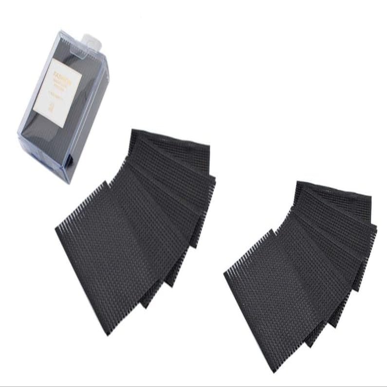 10PCS Black Magic Bangs Hair Pad,Plastic Paste Posts Square Hair Pad,Hair Styling Tool Barber Acessories Hair Holder Barber Grippers,Convenient Hair Clips Beauty and Personal Care,Clips and Barrettes