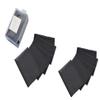 10PCS Black Magic Bangs Hair Pad,Plastic Paste Posts Square Hair Pad,Hair Styling Tool Barber Acessories Hair Holder Barber Grippers,Convenient Hair Clips Beauty and Personal Care,Clips and Barrettes view 1