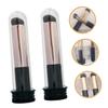 MAGICLULU 2pcs Silicone Lip Brush Lip Balm Applicator with Round Head Design for Precise Makeup Application Travel-friendly Case Included Soft and Gentle view 2
