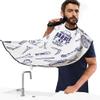 Beard Bib Apron, Beard Hair Catcher for Men Shaving, Non-Stick Beard Cape Grooming Cloth, Waterproof, with 2 Suction Cups,Beard Comb,Beard Brush (Type A beards) view 2
