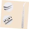 Beatifufu 2pcs Professional Nail and Eyebrow Curved Straight Tips Static Nonmagnetic Design for Manicure and Eyelash Applications Ergonomic and Lightweight for Easy Handling view 3