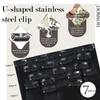 Honsoo Hair Extensions Real Human Hair Clip ins Straight Jet Black 18in 120g 7Pcs Black Women No Tangles Can Be Styled Like Your Own Natural Hair view 3
