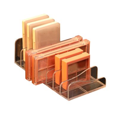 Clear Divided Eyeshadow Palettes Organizer, Compact Makeup Palette Organize, Cosmetic Palettes Storage Rack for Dressing Table Bathroom Countertops Eyeshadow Palettes Contour Kits Blush
