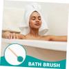 FOMIYES Bath Brush Shower for Your Back Shower Scrubbing Brush Bath Scrubber with Handle Back Brush Long Handle for Shower Bath Massage Cleaning Brush Long Shower Brush Body Shower Brush, Green view 2